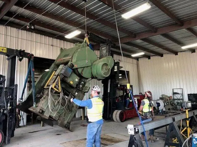47,000 Pound Punch Press Move