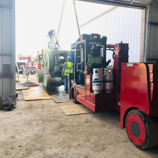 47,000 Pound Punch Press Move