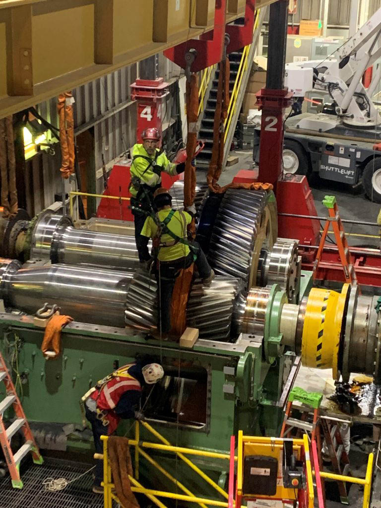 millwrighting with working around large machinery