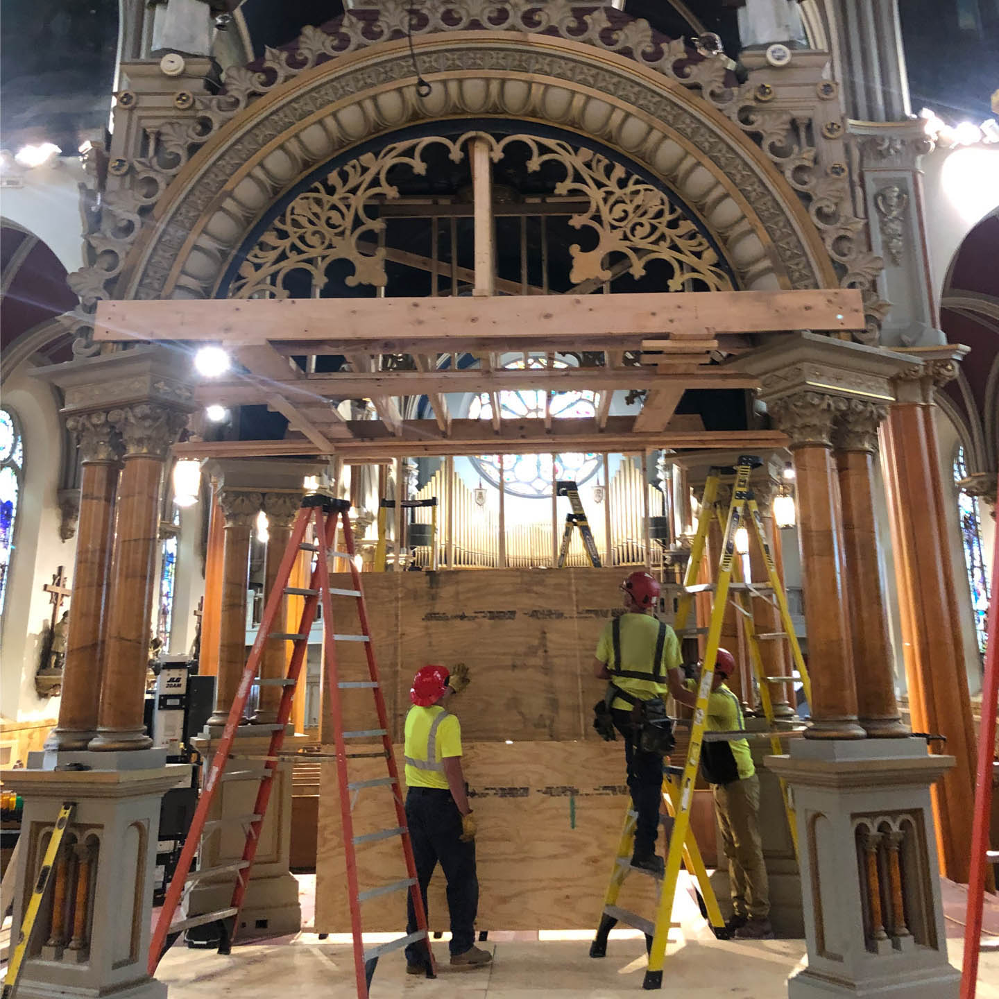 Altar & Baldacchino Relocation
