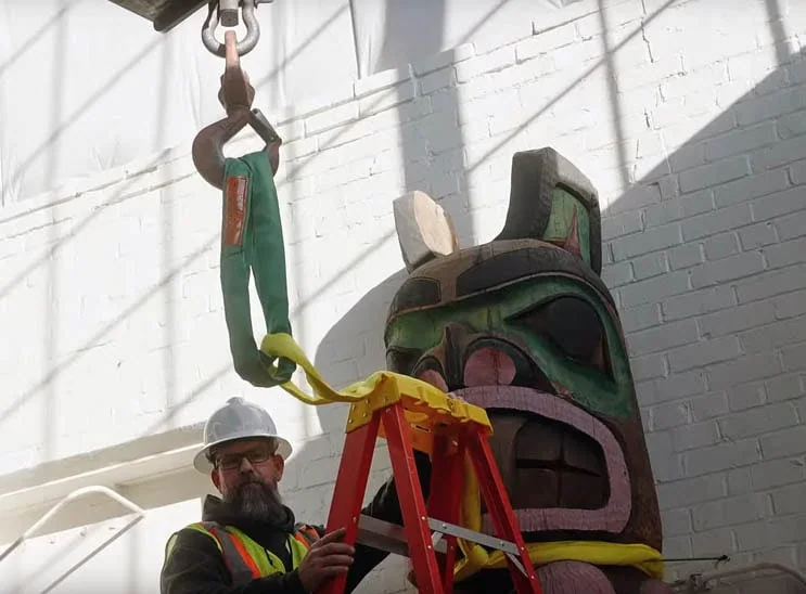 Chilkoot Totem Pole Relocation
