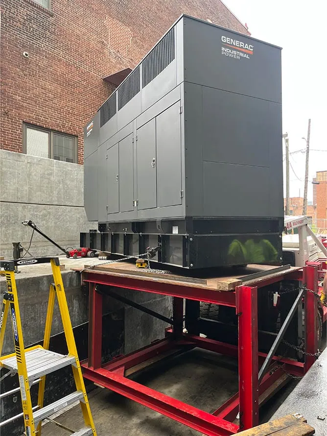 18,000 lb. Generator Installation